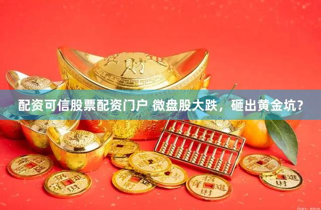 配资可信股票配资门户 微盘股大跌，砸出黄金坑？