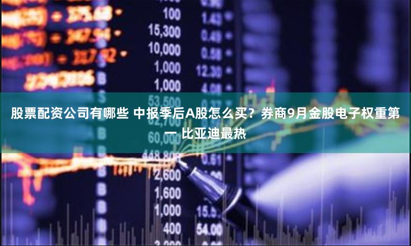 股票配资公司有哪些 中报季后A股怎么买？券商9月金股电子权重第一 比亚迪最热