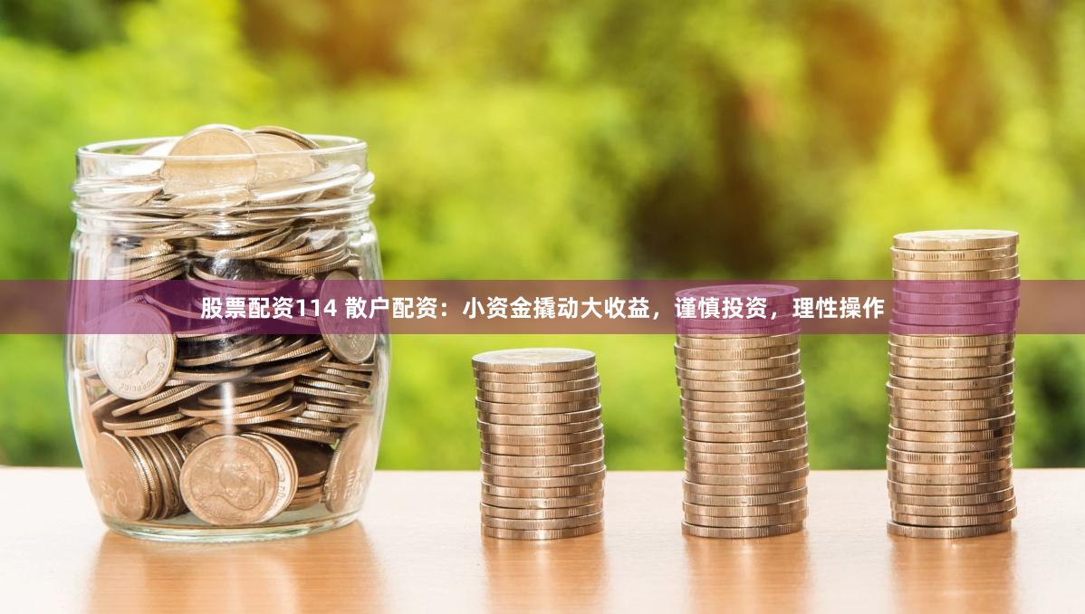 股票配资114 散户配资：小资金撬动大收益，谨慎投资，理性操作